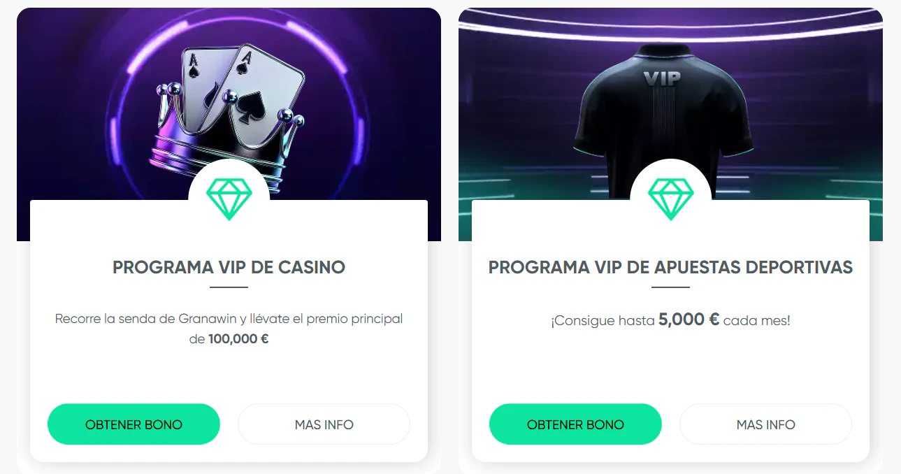 Programa VIP de granawin